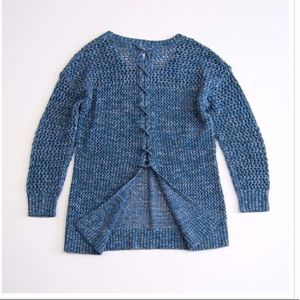 Lucky Brand lace up sweater